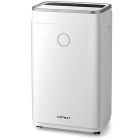 Costway 03816527 60-Pint Dehumidifier for Home and Basements 4000 Sq. Ft with 3-Color Digital Display-White