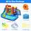Costway 04358162 Inflatable Bounce House Splash Pool with Water Climb Slide Blower included