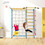 Costway 04635721 7 In 1 Kids Indoor Gym Playground Swedish Wall Ladder-Yellow