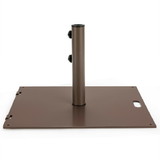 Costway 04871523 Portable 50 lbs Umbrella Base Stand with Handle and Wheels for Patio Square