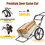 Costway 04916528 Larger Capacity Folding Deer Game Cart