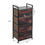 Costway 05289731 Industrial 4 Fabric Drawers Storage Dresser with Fabric Drawers and Steel Frame