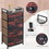 Costway 05289731 Industrial 4 Fabric Drawers Storage Dresser with Fabric Drawers and Steel Frame