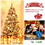 Costway 05746132 6 Feet Snow Flocked Artificial Christmas Tree Hinged with 928 Tips