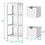 Costway 05913468 Floor Multifunction Bathroom Storage Organizer Rack with 2 Drawers