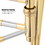 Costway 05983624 B Flat Trombone Golden Brass with Mouthpiece