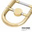 Costway 05983624 B Flat Trombone Golden Brass with Mouthpiece