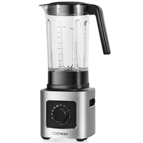 Costway 06527948 1500W 5-Speed Countertop Smoothie Blender with 5 Presets and 68oz Tritan Jar-Silver