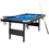 Costway 07381542 6 Feet Foldable Billiard Pool Table with Complete Set of Balls-Blue