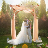 Costway 07596381 Garden Archway Arch Lattice Trellis Pergola for Climbing Plants and Outdoor Wedding Bridal Decor