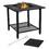 Costway 08273149 31 Inch Outdoor Fire Pit Dining Table with Cooking BBQ Grate