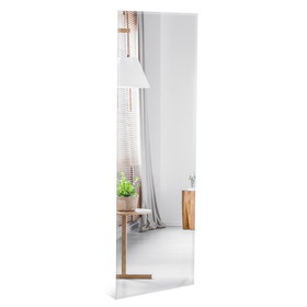 Costway 08295734 43 x 15 Inch Wall Mounted Frameless Full Length Mirror
