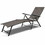Costway 08913456 Set of 2 Adjustable Chaise Lounge Chair with 5 Reclining Positions
