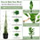 Costway 09417836 2 Pieces 5 Feet Artificial Monstera Tree Set