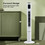 Costway 09637821 Portable 48 Inch Oscillating Standing Bladeless Tower Fans with 3 Speeds Remote Control-White