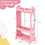 Costway 09824137 Kids Pretend Costume Closet with Mirror-Pink