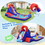 Costway 10235768 5-in-1 Inflatable Water Slide with Climbing Wall