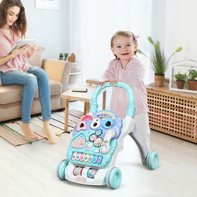 Costway 10273468 Baby Sit-to-Stand Learning Walker Toddler Musical Toy
