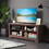 Costway 10698472 58 Inch Wooden Entertainment Media Center TV Stand