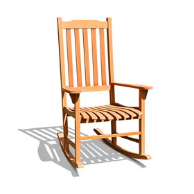 Costway 12570843 Outdoor Rocking Chair Single Rocker for Patio Deck