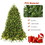 Costway 12648305 7.5 Feet Artificial Fir Christmas Tree with LED Lights and 1968 Branch Tips
