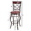 Costway 12678430 2 Pieces 30 Inch 360 Degree Swivel Bar Stools with Leather Padded Seat