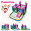Costway 12740635 6-in-1 Kids Inflatable Unicorn-themed Bounce House with 735W Blower