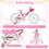 Costway 13986475 Kids Bicycle 18 Inch Toddler and Kids Bike with Training Wheels for 6-8 Year Old Kids-Pink