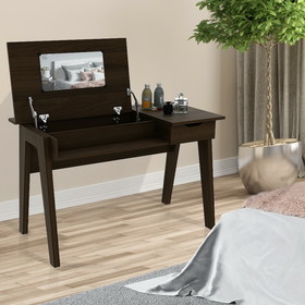 Costway 14306279 Dressing Table with Flip Mirror and Storage Drawer