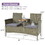 Costway 14327805 2-Person Patio Rattan Conversation Furniture Set with Coffee Table