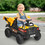 Costway 14952068 12V Battery Kids Ride On Dump Truck  with Electric Bucket