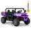 Costway 15247938 12V Kids Ride On Truck Car with Remote Control and 2 Seaters-Purple