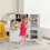 Costway 15392648 Wooden Kid's Corner Kitchen Playset with Stove for Toddlers-White