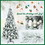 Costway 15937028 6 Feet Snow Flocked Hinged Christmas Tree with Berries and Poinsettia Flowers