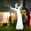 Costway 16480359 12 Feet Halloween Inflatable Spooky Ghost with Blower and LED Lights