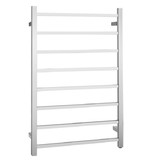 Costway 16742583 145W Electric Towel Warmer Wall Mounted Heated Drying Rack 8 Square Bars
