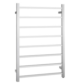 Costway 16742583 145W Electric Towel Warmer Wall Mounted Heated Drying Rack 8 Square Bars