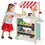 Costway 16748325 Kids Wooden Ice Cream Cart with Chalkboard and Storage