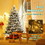 Costway 16832907 6 Feet Pre-lit Artificial Christmas Tree with 260 LED Lights