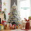 Costway 16832907 6 Feet Pre-lit Artificial Christmas Tree with 260 LED Lights