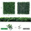 Costway 17805629 12 Pieces Artificial Boxwood Panels for Wedding Decor Fence Backdrop