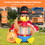 Costway 18026345 6 Feet Thanksgiving Inflatable Turkey with Pumpkin Fall Harvest Decor with Lights