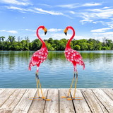 Costway 18625439 2-Piece Flamingo Garden Statue Set