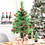 Costway 19075624 Set of 2 24 Inch Battery Powered Pre-lit Pathway Holiday Christmas Trees