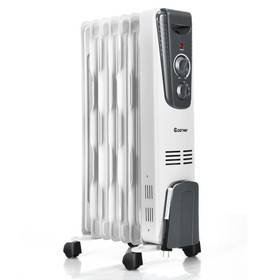Costway 19726348 1500W Electric Space Heater with Adjustable Thermostat