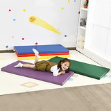 Costway 20573981 5 Pack 2 Inch Toddler Thick Rainbow Rest Nap Mats