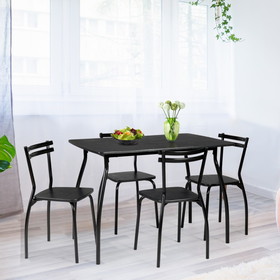 Costway 20719385 5 Pieces Dining Table Set with 4 Chairs
