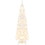 Costway 20986751 7 Feet Pre-Lit Hinged Pencil Christmas Tree White with 300 LED Lights and 8 Flash Modes
