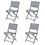 Costway 21645738 Set of 4 Patio Folding Rattan Dining Chairs for Camping and Garden