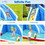 Costway 21679805 Inflatable Shark Bounce House with Water Slide and Climbing Wall without Blower